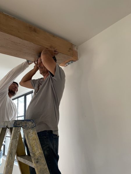 Fitting a beam to the wall — Los Angeles, 2022
