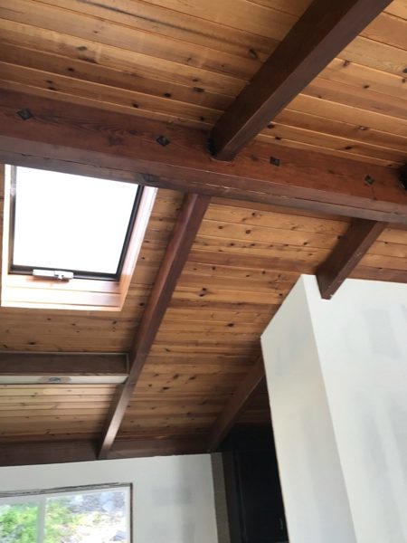 Wood ceiling and beams — Topanga, 2017