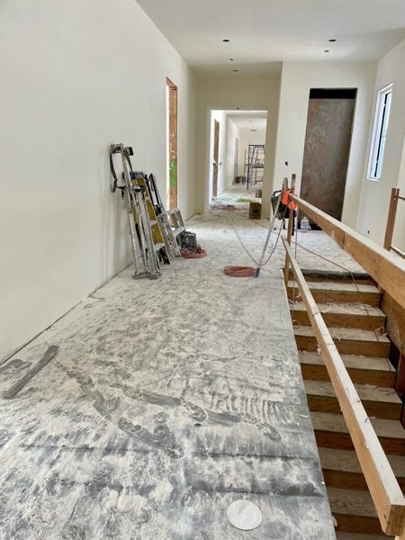 Leveled slab ready for flooring — Pacific Palisades, 2022