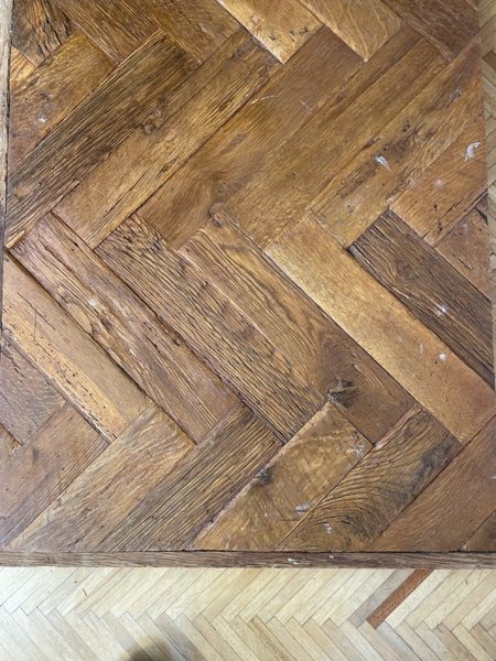 Reclaimed herringbone floor — Los Angeles, 2023