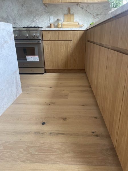 Oak floor in kitchen — Los Angeles, 2023