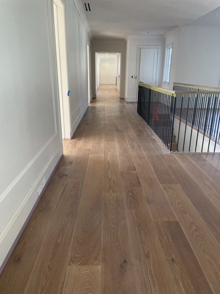 Engineered oak hallway floor — Pacific Palisades, 2022