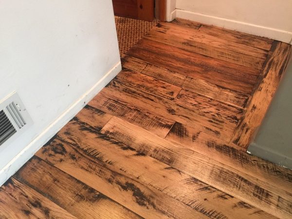 Reclaimed wood floor — Santa Monica, 2016