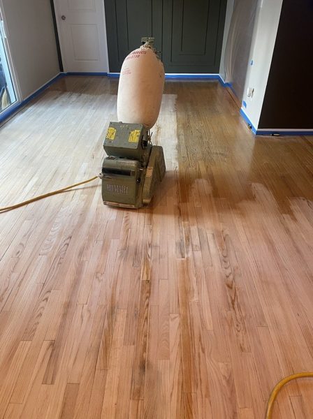 Drum sander on the floor — North Hollywood, 2024