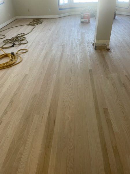 Bare wood after final sanding — Lakewood, 2025