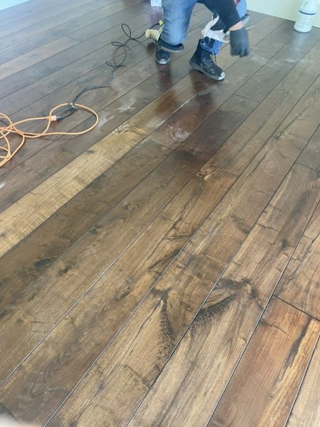 Applying a finish coat — Pacific Palisades, 2026