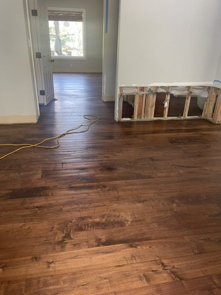 Finished floor after final coat — Encino, 2026