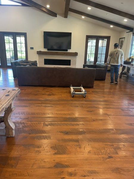 Refinished floor, final result — Thousand Oaks, 2026