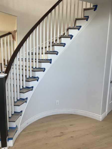 Curved staircase with oak treads — Manhattan Beach, 2026