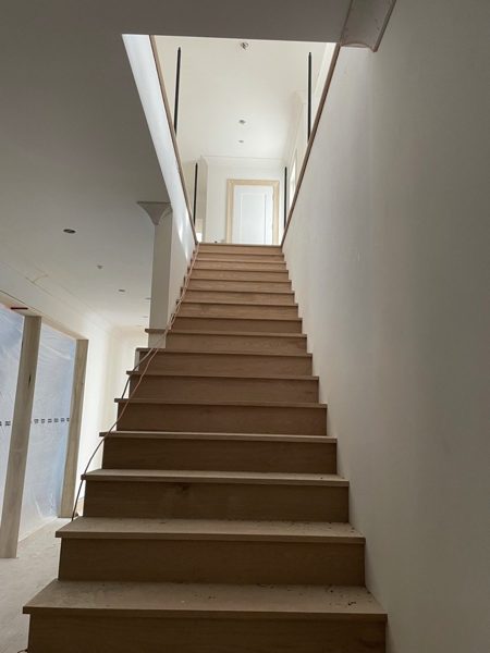 Oak stair treads — Pacific Palisades, 2022